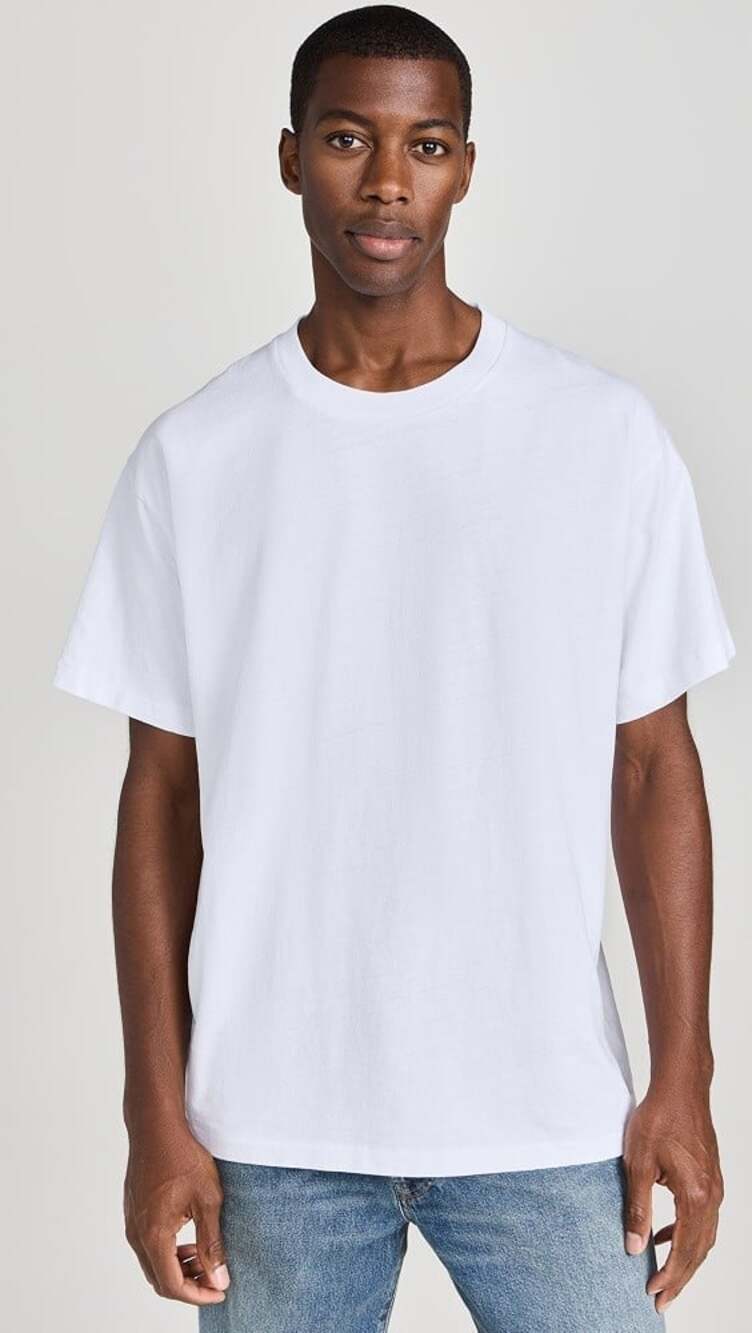 John Elliott Oversized University T-Shirt US L EU 50 Mens White $98